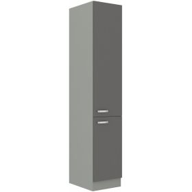 Kuchyňská skříňka Garid 40 DK 210 2F šedý lesk/šedá Kuchyňská skříňka Garid 40 DK 210 2F šedý lesk/šedá