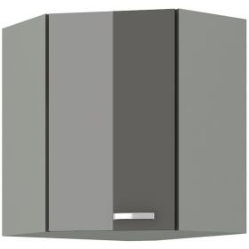 Kuchyňská skříňka Garid 58x58 GN 72 1F šedý lesk/šedá Kuchyňská skříňka Garid 58x58 GN 72 1F šedý lesk/šedá