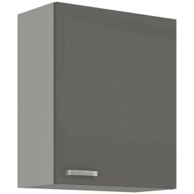 Kuchyňská skříňka Garid 60 G 72 1F šedý lesk/šedá Kuchyňská skříňka Garid 60 G 72 1F šedý lesk/šedá