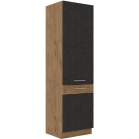 Kuchyňská skříň Vega 60 LO 210 2F matera mat/dub lancelot Kuchyňská skříň Vega 60 LO 210 2F matera mat/dub lancelot