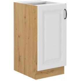 Kuchyňská skříňka Stipe 40 D 1F BB bílá/dub artisan Kuchyňská skříňka Stipe 40 D 1F BB bílá/dub artisan