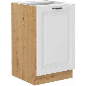 Kuchyňská skříňka Stipe 60 D 1F BB bílá/dub artisan Kuchyňská skříňka Stipe 60 D 1F BB bílá/dub artisan