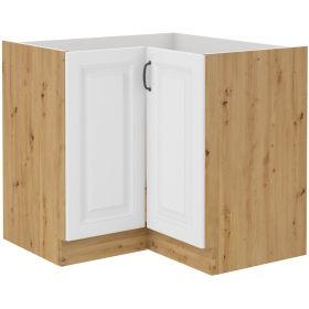 Rohová kuchyňská skříňka Stipe 89x89 DN 1F BB bílá/dub artisan Rohová kuchyňská skříňka Stipe 89x89 DN 1F BB bílá/dub artisan