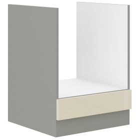 Kuchyňská skříňka Karpo 60 D GAZ BB krémový lesk/šedá Kuchyňská skříňka Karpo 60 D GAZ BB krémový lesk/šedá