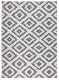 Kusový koberec Twin-Wendeteppiche 103132 grau creme – na ven i na doma - 80x350 cm Kusový koberec Twin-Wendeteppiche 103132 grau creme – na ven i na doma - 80x350 cm