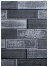 Kusový koberec Plus 8007 black - 80x300 cm Kusový koberec Plus 8007 black - 80x300 cm