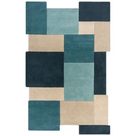 Kusový koberec Abstract Collage Teal - 200x290 cm Kusový koberec Abstract Collage Teal - 200x290 cm