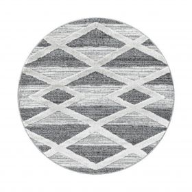 Kusový koberec Pisa 4709 Grey kruh - 160x160 (průměr) kruh cm Kusový koberec Pisa 4709 Grey kruh - 160x160 (průměr) kruh cm