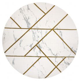Kusový koberec Emerald geometric 1012 cream and gold kruh - 200x200 (průměr) kruh cm Kusový koberec Emerald geometric 1012 cream and gold kruh - 200x200 (průměr) kruh cm