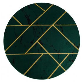 Kusový koberec Emerald geometric 1012 green and gold kruh - 200x200 (průměr) kruh cm Kusový koberec Emerald geometric 1012 green and gold kruh - 200x200 (průměr) kruh cm