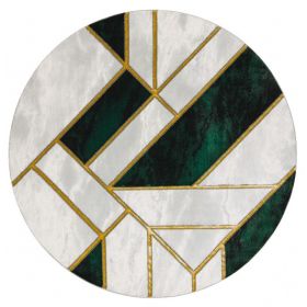 Kusový koberec Emerald 1015 green and gold kruh - 160x160 (průměr) kruh cm Kusový koberec Emerald 1015 green and gold kruh - 160x160 (průměr) kruh cm