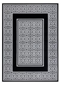 Kusový koberec Gloss 6776 85 greek black/ivory - 180x270 cm Kusový koberec Gloss 6776 85 greek black/ivory - 180x270 cm