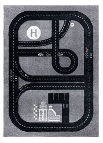 Dětský kusový koberec Fun Track grey - 140x190 cm Dětský kusový koberec Fun Track grey - 140x190 cm
