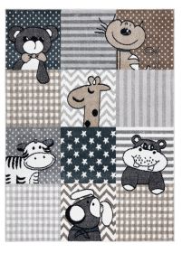 Dětský kusový koberec Fun Pets grey - 240x330 cm Dětský kusový koberec Fun Pets grey - 240x330 cm