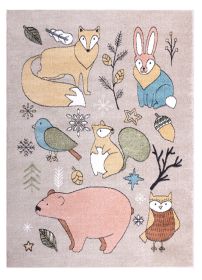 Dětský kusový koberec Fun Forester beige - 80x150 cm Dětský kusový koberec Fun Forester beige - 80x150 cm
