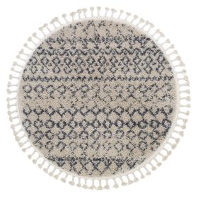 Kusový koberec Berber Agadir G0522 cream and grey kruh - 120x120 (průměr) kruh cm Kusový koberec Berber Agadir G0522 cream and grey kruh - 120x120 (průměr) kruh cm