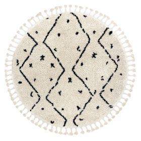 Kusový koberec Berber Tetuan B751 cream kruh - 160x160 (průměr) kruh cm Kusový koberec Berber Tetuan B751 cream kruh - 160x160 (průměr) kruh cm