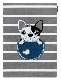 Dětský kusový koberec Petit Bulldog grey - 160x220 cm Dětský kusový koberec Petit Bulldog grey - 160x220 cm