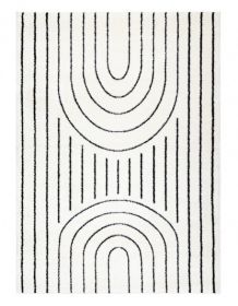 Kusový koberec Mode 8494 geometric cream/black - 80x150 cm Kusový koberec Mode 8494 geometric cream/black - 80x150 cm