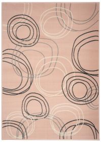 Kusový koberec Kruhy powder pink - 190x280 cm Kusový koberec Kruhy powder pink - 190x280 cm