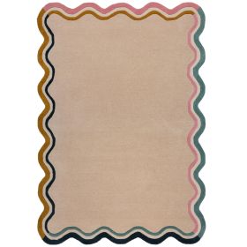 Kusový koberec Wool Scallop Leo Border Multi - 120x170 cm Kusový koberec Wool Scallop Leo Border Multi - 120x170 cm