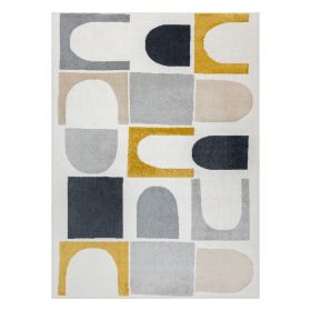Kusový koberec Fusion 0213 white/yellow - 200x290 cm Kusový koberec Fusion 0213 white/yellow - 200x290 cm