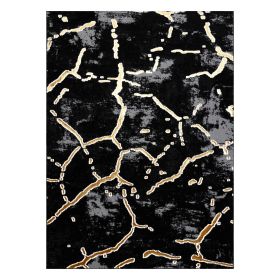 Kusový koberec Allure 1967 black/gold - 80x150 cm Kusový koberec Allure 1967 black/gold - 80x150 cm