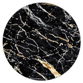 Kusový koberec Allure 1963 black/gold kruh - 100x100 (průměr) kruh cm Kusový koberec Allure 1963 black/gold kruh - 100x100 (průměr) kruh cm