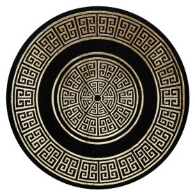 Kusový koberec Allure 1968 black/gold kruh - 120x120 (průměr) kruh cm Kusový koberec Allure 1968 black/gold kruh - 120x120 (průměr) kruh cm