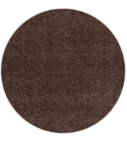 Kusový koberec Life Shaggy 1500 brown kruh - 160x160 (průměr) kruh cm Kusový koberec Life Shaggy 1500 brown kruh - 160x160 (průměr) kruh cm