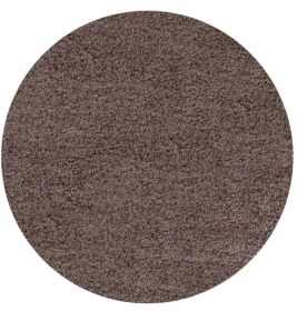 Kusový koberec Life Shaggy 1500 mocca kruh - 200x200 (průměr) kruh cm Kusový koberec Life Shaggy 1500 mocca kruh - 200x200 (průměr) kruh cm