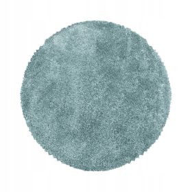 Kusový koberec Fluffy Shaggy 3500 blue kruh - 120x120 (průměr) kruh cm Kusový koberec Fluffy Shaggy 3500 blue kruh - 120x120 (průměr) kruh cm