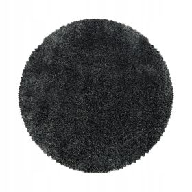 Kusový koberec Fluffy Shaggy 3500 grey kruh - 80x80 (průměr) kruh cm Kusový koberec Fluffy Shaggy 3500 grey kruh - 80x80 (průměr) kruh cm