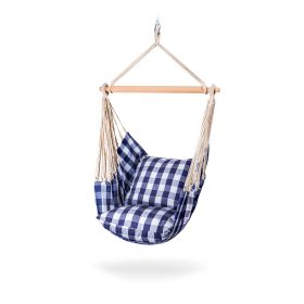 Houpací křeslo Cushion modro bílé Houpací křeslo Cushion modro bílé