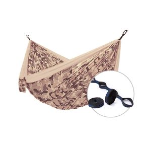 Houpací síť pro jednoho Camping + Slap strap (camo Sahara SET) Houpací síť pro jednoho Camping + Slap strap (camo Sahara SET)