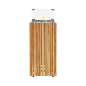 Plynové ohniště Cosipillar čtvercový / Teak Plynové ohniště Cosipillar čtvercový / Teak