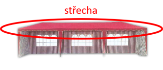 Střecha k altánu 3901-PL 3x9 M červená Střecha k altánu 3901-PL 3x9 M červená