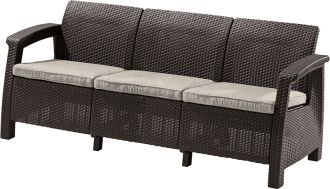 Trojitá sofa TRAMONTI hnědá Trojitá sofa TRAMONTI hnědá