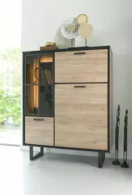 Vitrína AVALON NATUR 150 CM masiv dub Vitrína AVALON NATUR 150 CM masiv dub