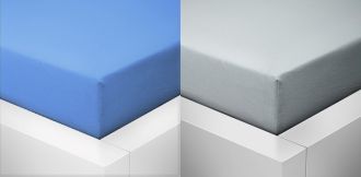 Prostěradlo Jersey Multipack do postýlky 60x120 cm světle šedá, modrá Prostěradlo Jersey Multipack do postýlky 60x120 cm světle šedá, modrá