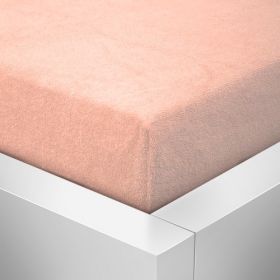 Bambusové froté prostěradlo 90x200 cm Barva: Meruňková Bambusové froté prostěradlo 90x200 cm Barva: Meruňková