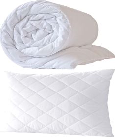 Set - přikrývka a polštář bílý 160x200, 80x80 cm Set - přikrývka a polštář bílý 160x200, 80x80 cm