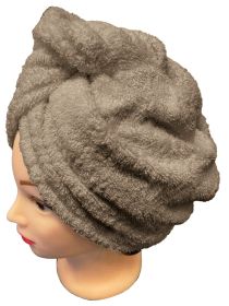 Rychleschnoucí froté turban na vlasy, béžový Rychleschnoucí froté turban na vlasy, béžový