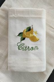 Bavlněná utěrka Provence Citron 50x70, krémová Bavlněná utěrka Provence Citron 50x70, krémová
