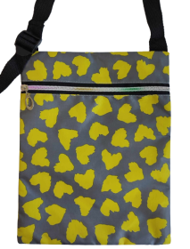 Sportovní taška crossbody Yellow hearts Sportovní taška crossbody Yellow hearts