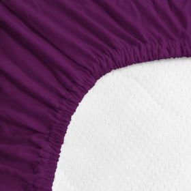 Prostěradlo Jersey Lux 90x200 cm fialová viola Prostěradlo Jersey Lux 90x200 cm fialová viola