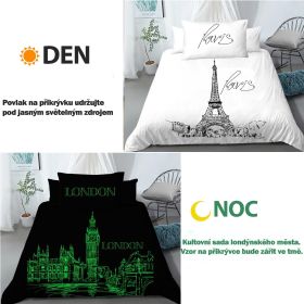 Set bavlněné povlečení Den v Paříži, noc v Londýně 2 kusy Set bavlněné povlečení Den v Paříži, noc v Londýně 2 kusy