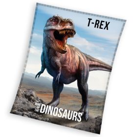 Carbotex Dětská deka T-Rex Predátor 130x170 cm Carbotex Dětská deka T-Rex Predátor 130x170 cm