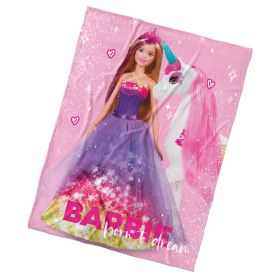 Carbotex Dětská deka Barbie a Kouzelný Jednorožec 130x170 cm Carbotex Dětská deka Barbie a Kouzelný Jednorožec 130x170 cm