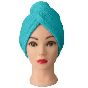 Turban na vlasy vafle, tyrkysový Turban na vlasy vafle, tyrkysový